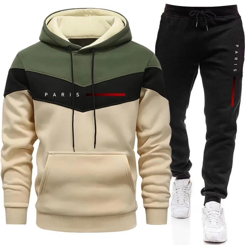 Street Fashion In Paris - Paris Fashion Men's Hoodies Set Daily