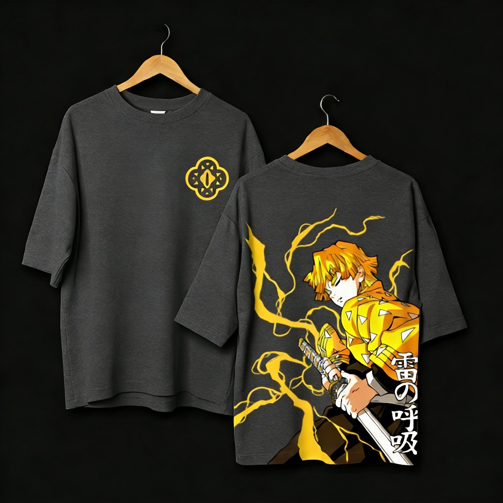 Street Fashion Of Japan - Plus Size Demon Slayer Anime Printed