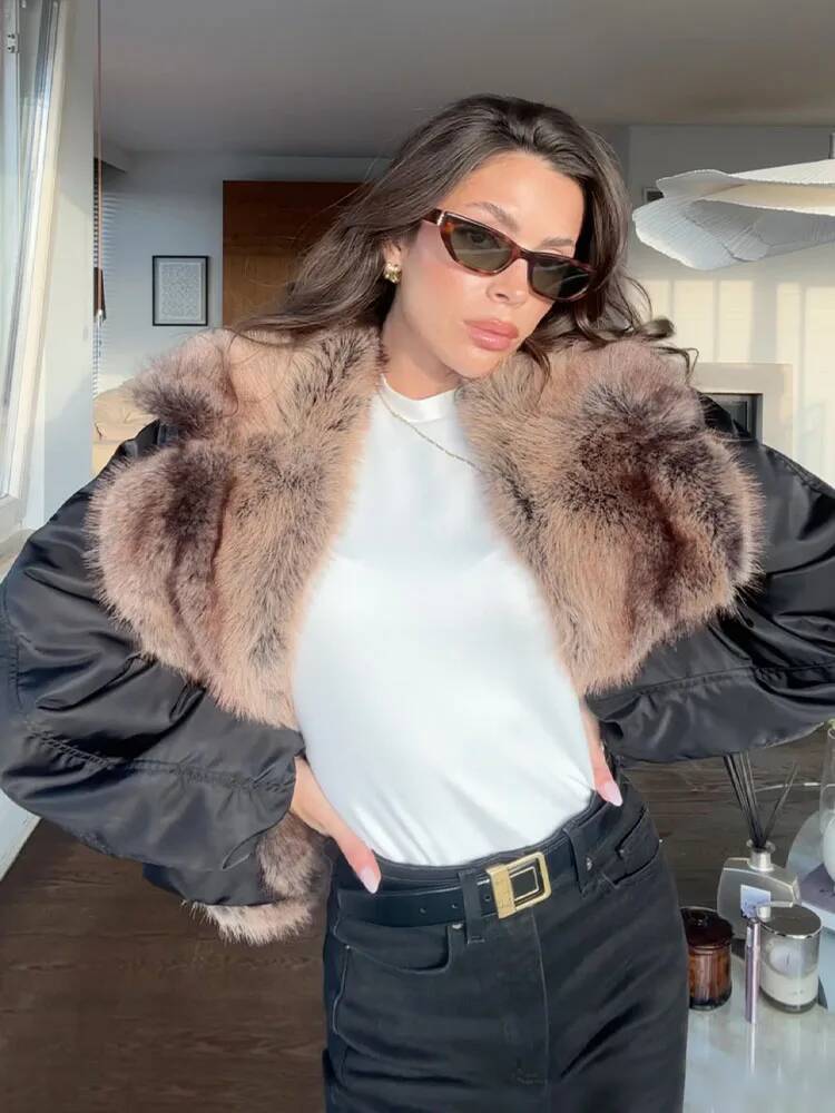 Women Fashion Faux Fur Collare - đánh giá và giá Street Fashion Taiwan