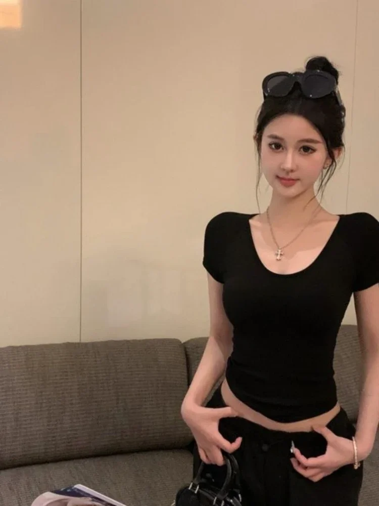 Back-length Tops Woman Black C - đánh giá và giá Street Fashion Reviews