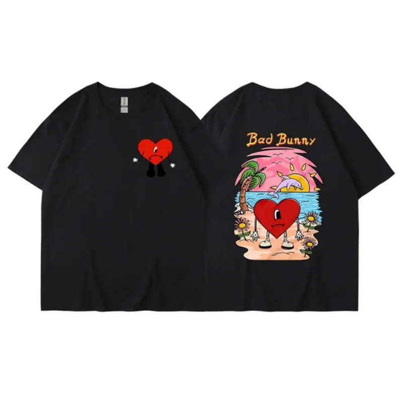 Asian Size Bad Bunny T-shirt W - đánh giá và giá Street Fashion Asian Men