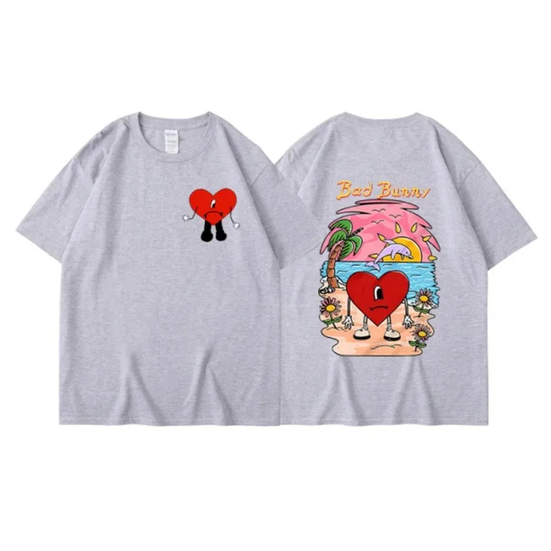 Asian Size Bad Bunny T-shirt W - đánh giá và giá Street Fashion Asian Men