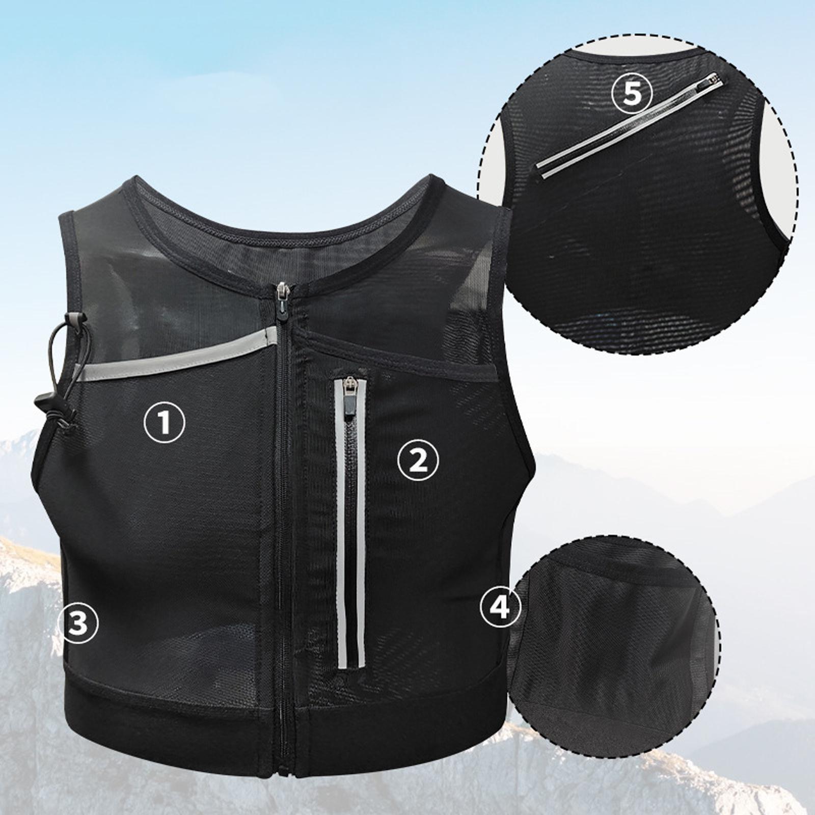 Running Vest Bag Chest Pack Re - đánh giá và giá Reflective Jacket Running