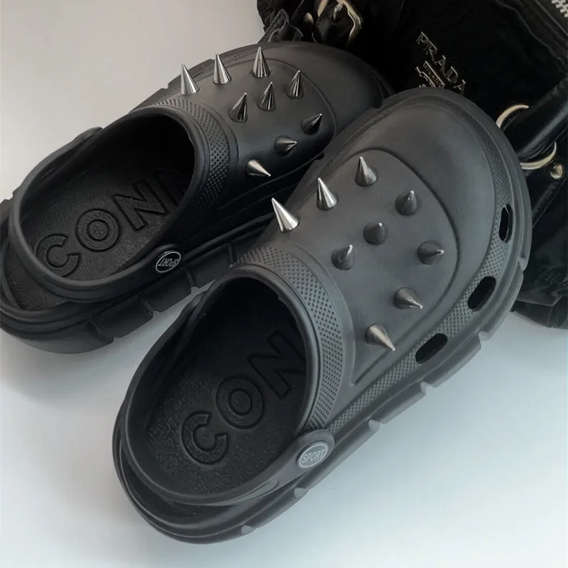 Y2K style Rivet Hole Shoes Wom - đánh giá và giá Street Fashion Trends