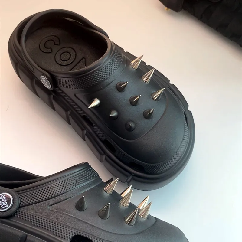 Y2K style Rivet Hole Shoes Wom - đánh giá và giá Street Fashion Trends