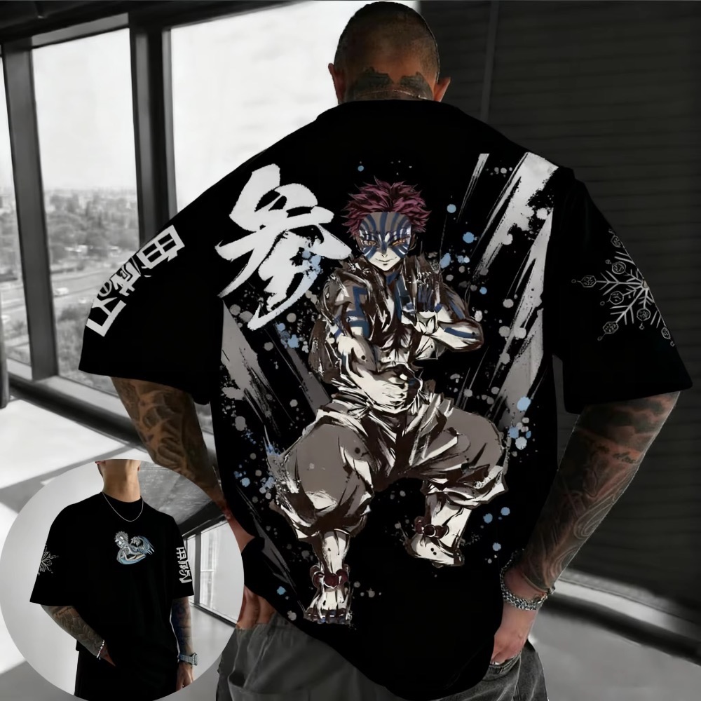 Summer Plus Size Demon Slayer  - đánh giá và giá Street Fashion Of Japan