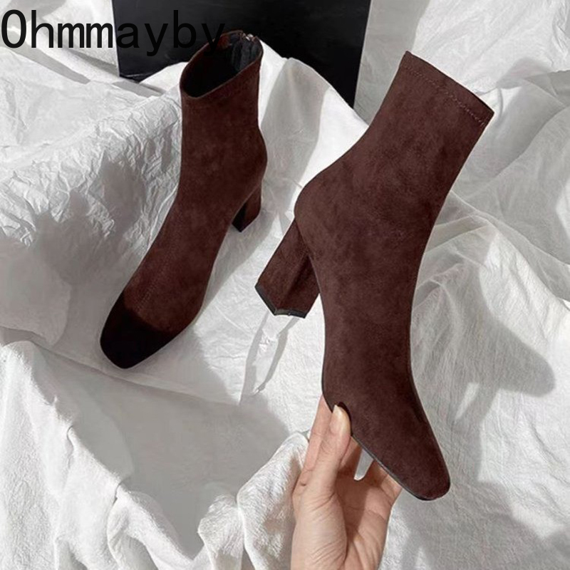 Autumn Winter Square Toe Woman - đánh giá và giá Street Fashion Rome