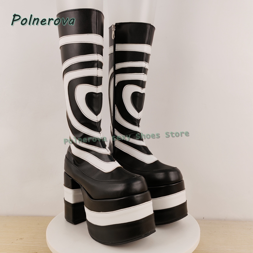 Heart Print Platform Fashion B - đánh giá và giá Street Fashion Trends