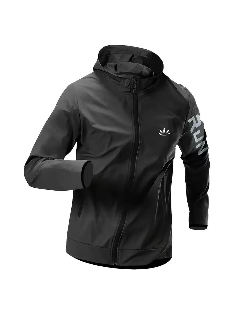 Mens Run Hooded Windbreaker Ja - đánh giá và giá Reflective Jacket Running