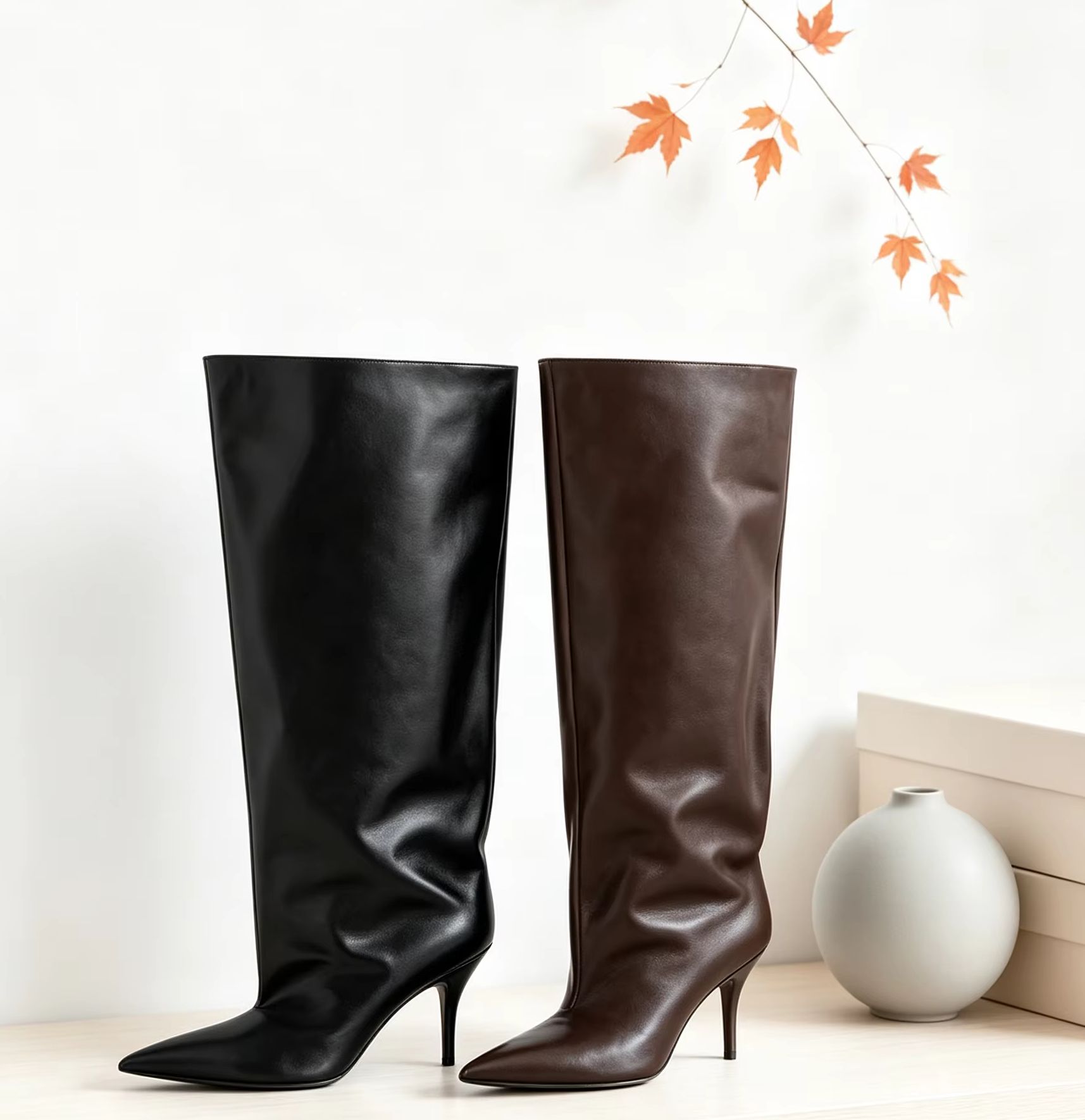 Slouch Wide Cuff Knee High Boo - đánh giá và giá Street Fashion Winter