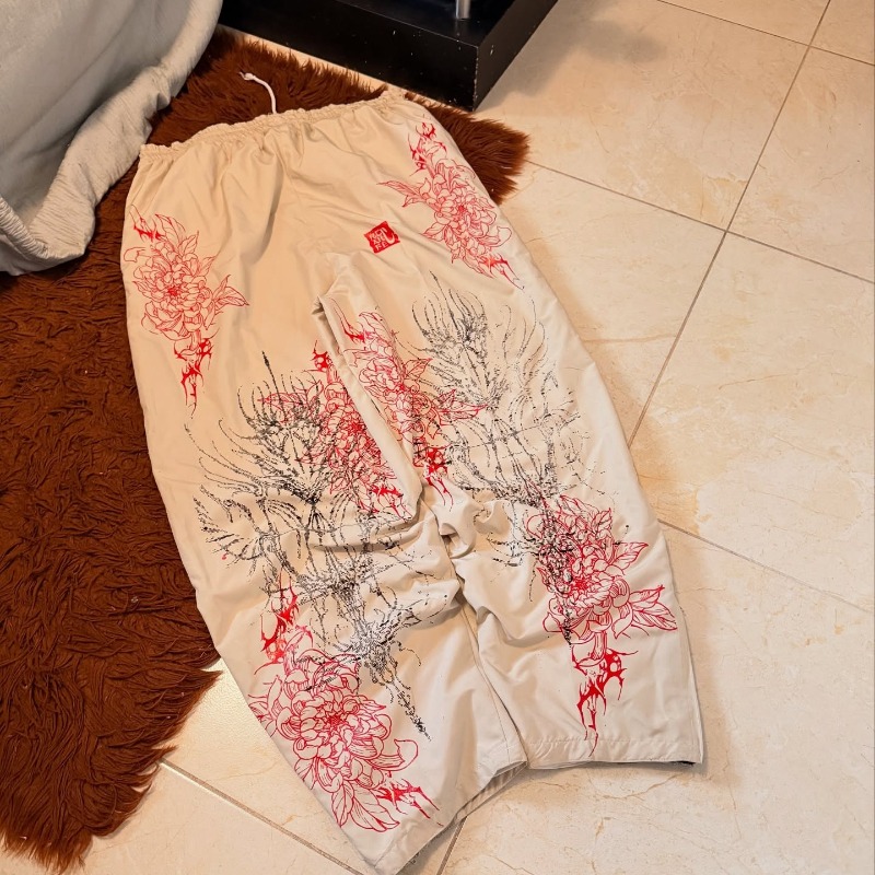 Harajuku Red Spider Lily Print - đánh giá và giá Street Fashion Of Japan