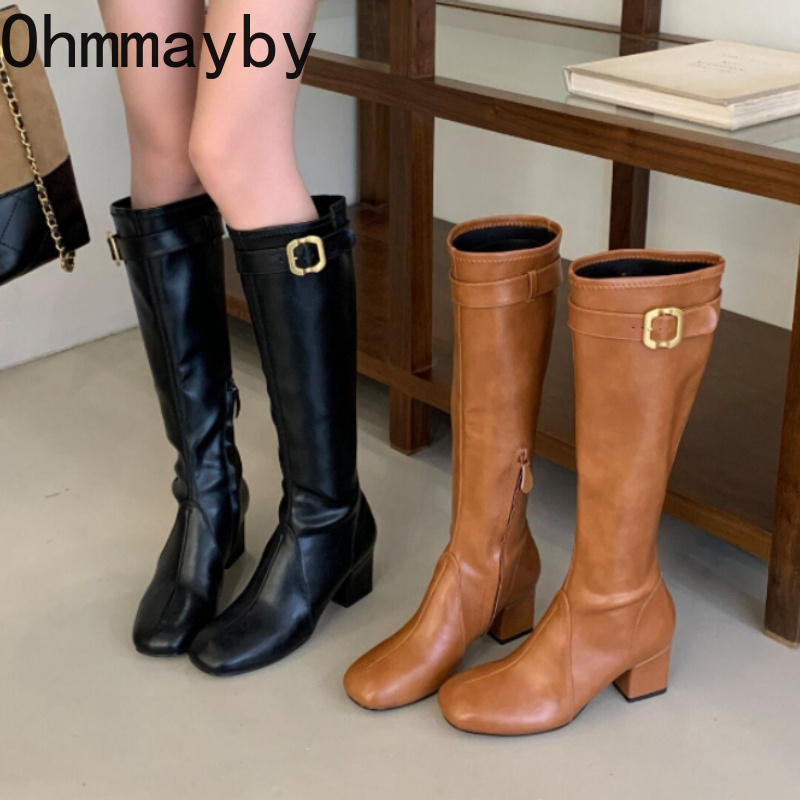 Women Retro Square Toe Knee Hi - đánh giá và giá Street Fashion Rome