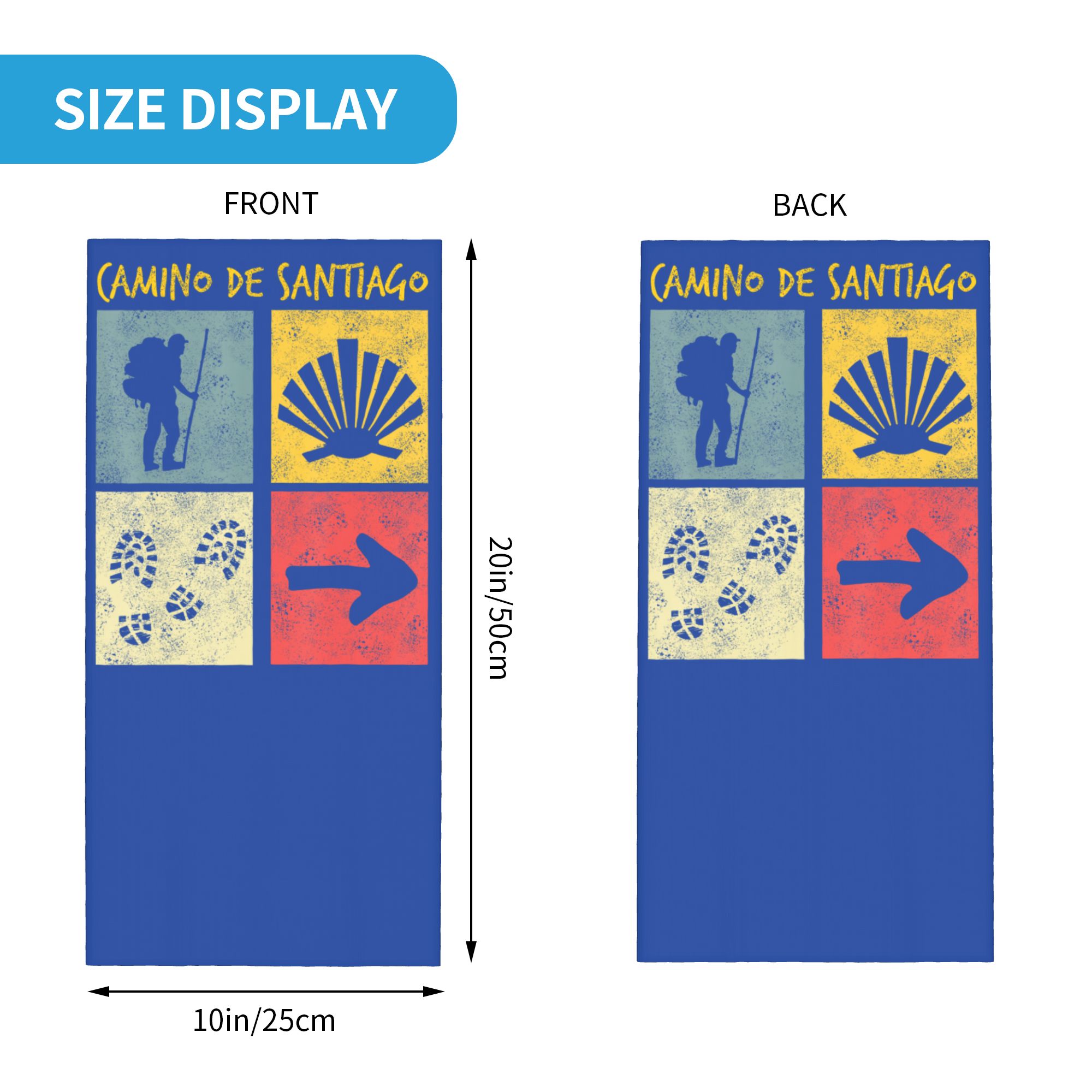 Camino de Santiago Way of St J - đánh giá và giá Bandana Multi Way