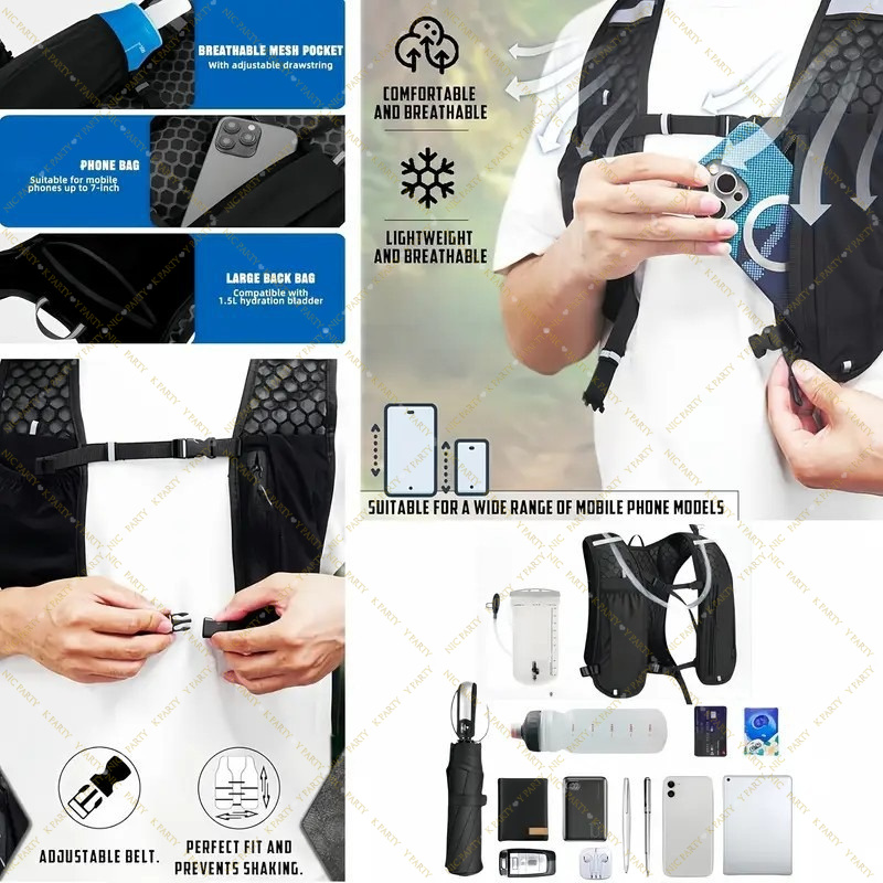 Marathon Trail Running Vest Li - đánh giá và giá Reflective Jacket Running