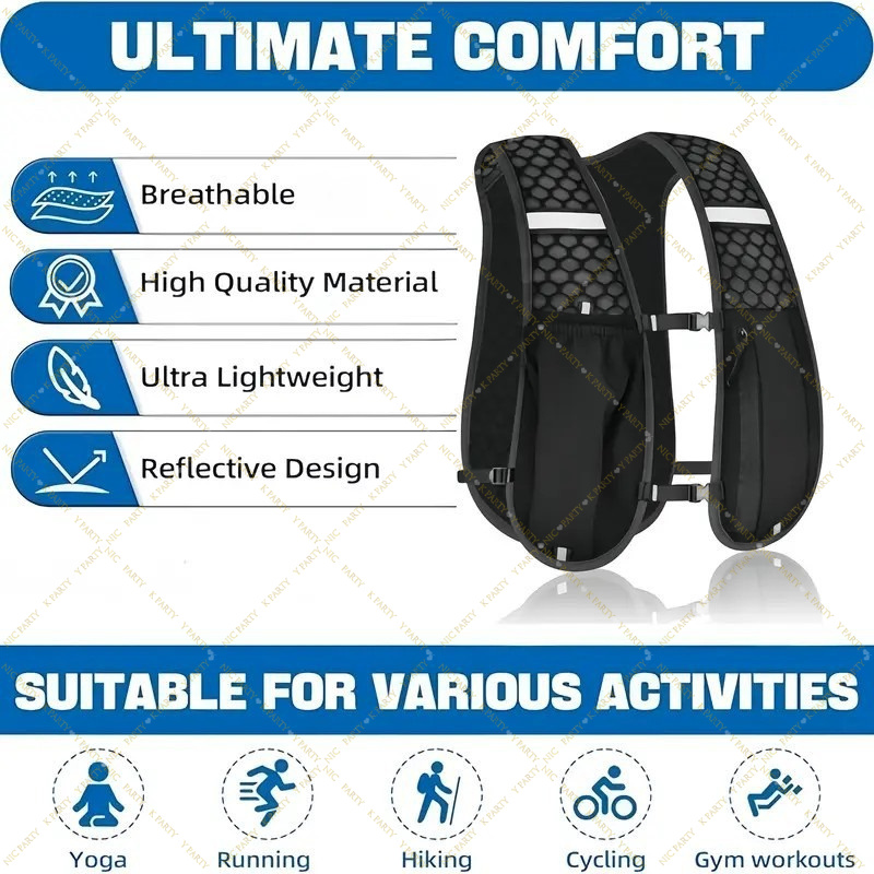 Marathon Trail Running Vest Li - đánh giá và giá Reflective Jacket Running