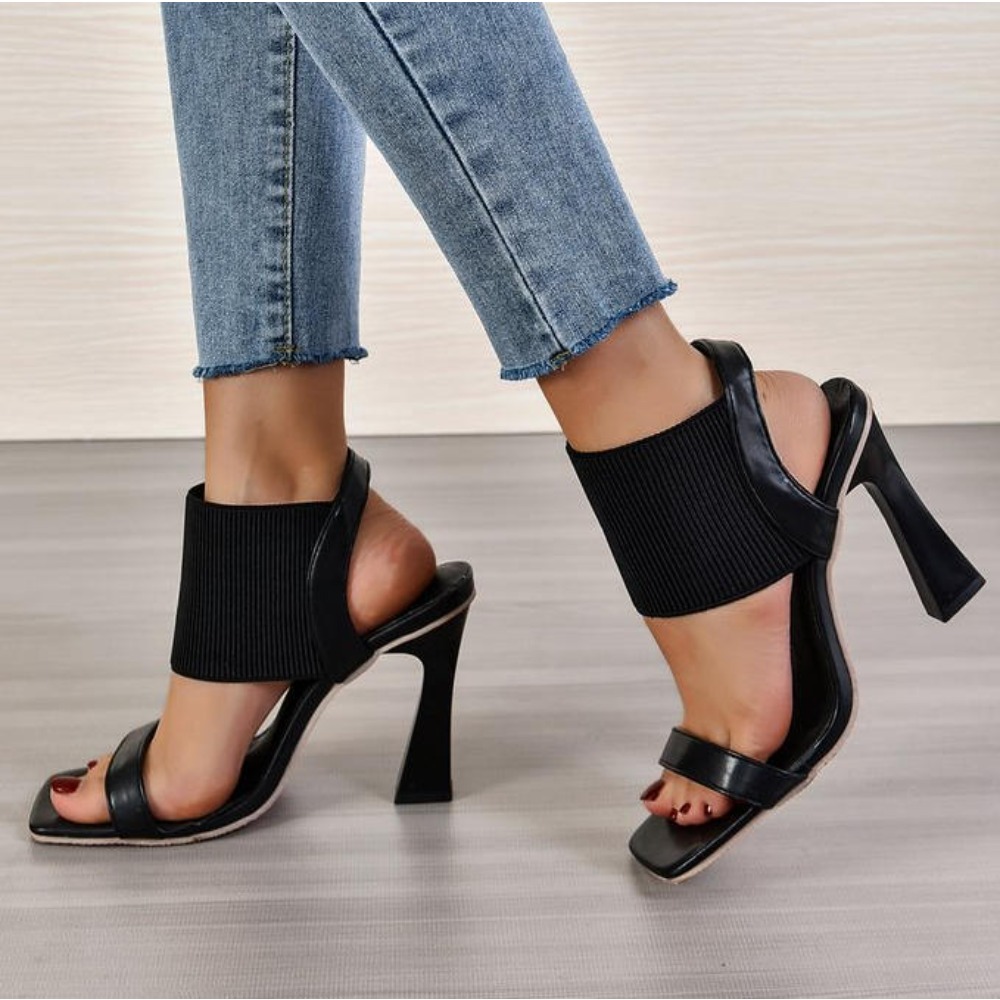 Square Toe High Heeled Sandal  - đánh giá và giá Street Fashion Rome