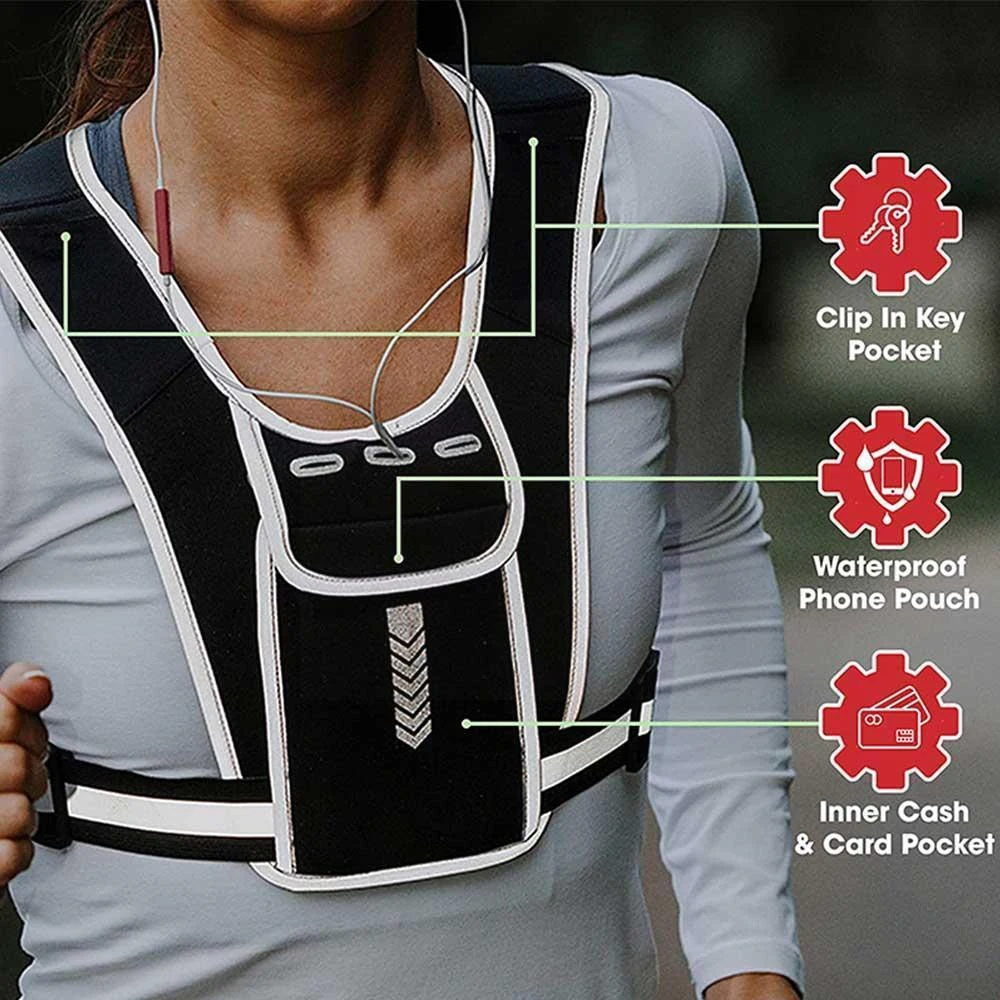 Running Vest Phone Holder for  - đánh giá và giá Reflective Jacket Running