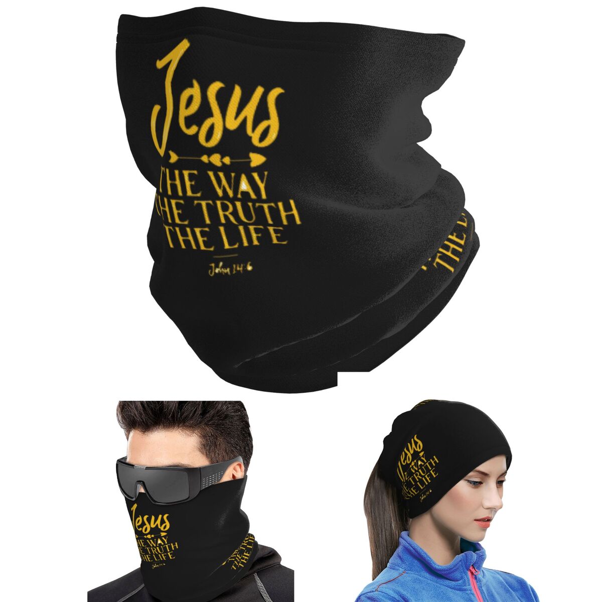 John 14 6 Jesus The Way Truth  - đánh giá và giá Bandana Multi Way