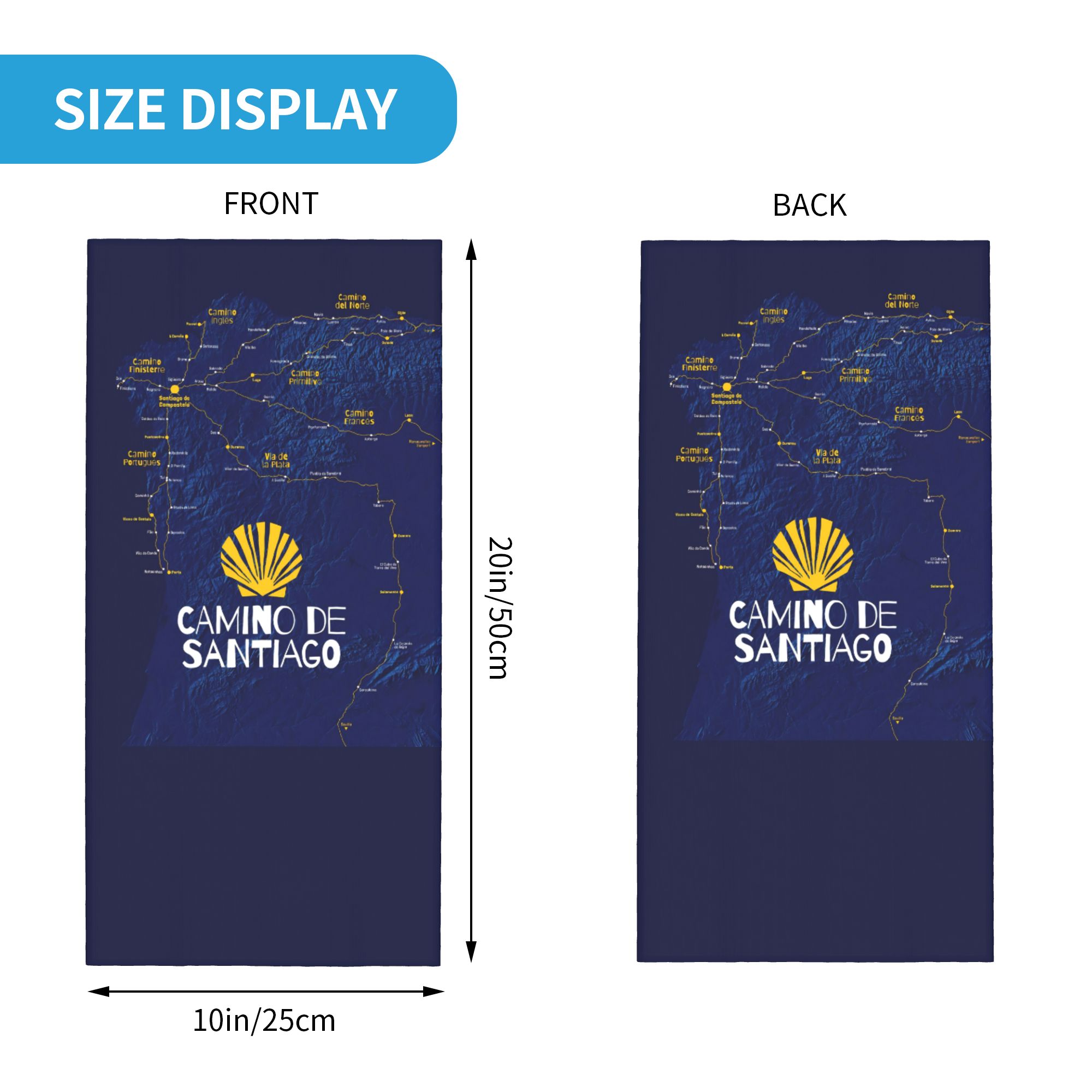 Camino de Santiago Hiking Band - đánh giá và giá Bandana Multi Way